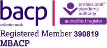 BACP Collective Mark logo - Registered Member 390819
